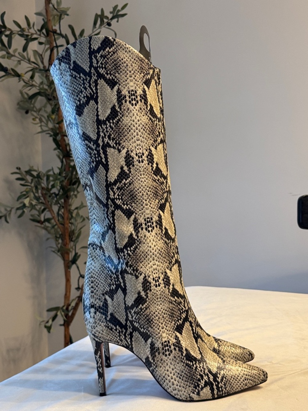 SCHUTZ Maryana Boot in Natural Snake, sz 10 - Picture 6 of 11